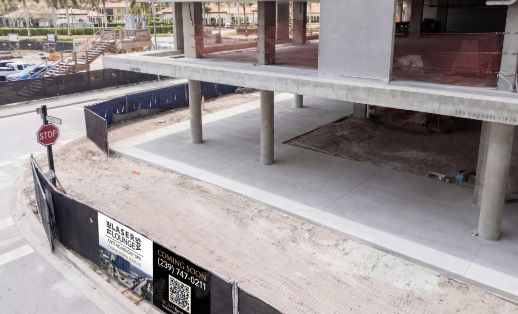 Construction site of new clinic