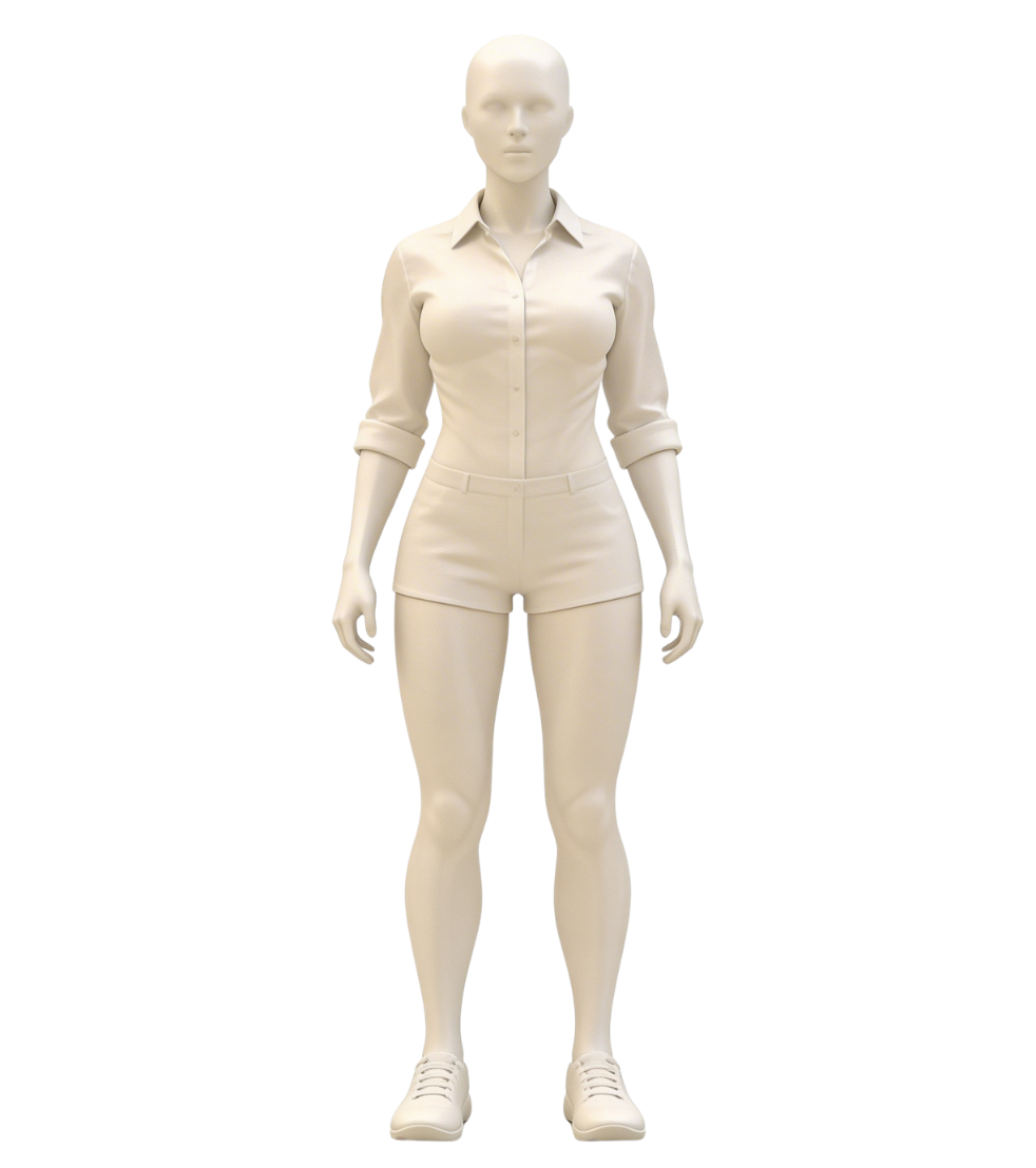 full-body female mannequin model